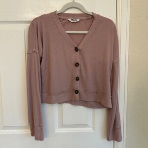 Ribbed, cropped sweater